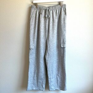 NWOT Woman Within Cotton Gray Joggers Pants Size 18/20P